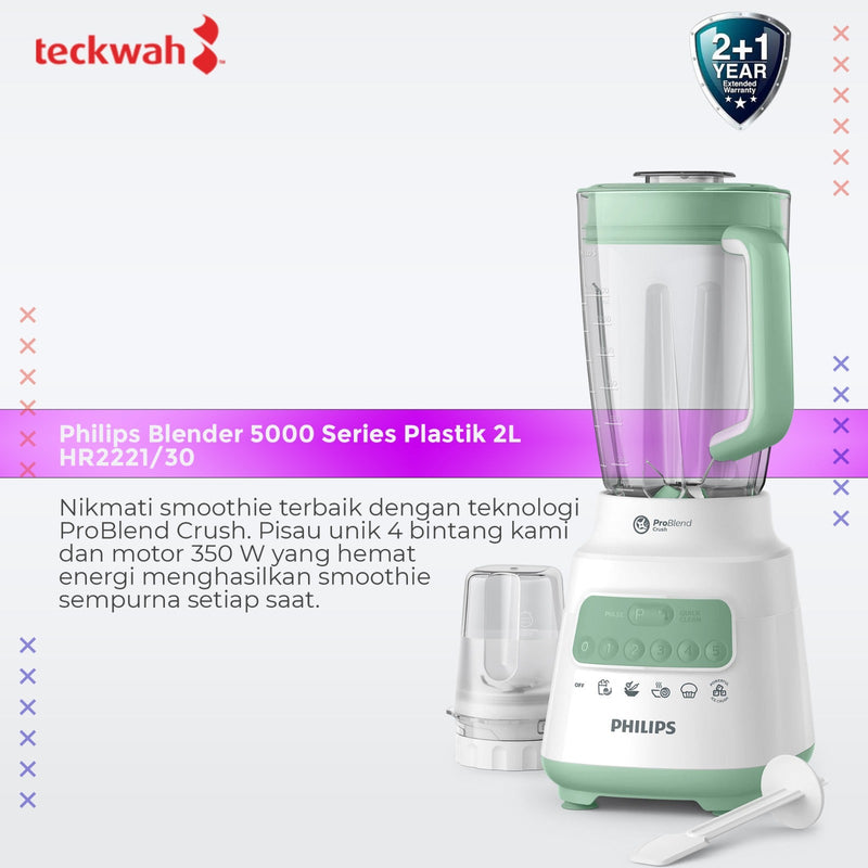 Philips Blender 5000 Series Plastik 2L HR2221/30